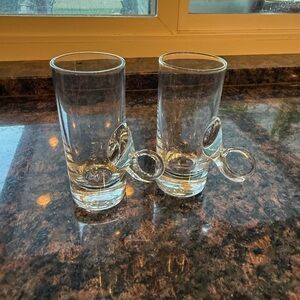 Lenox Hand-Blown Irish Coffee Crystal Glasses Mugs Set Of 2